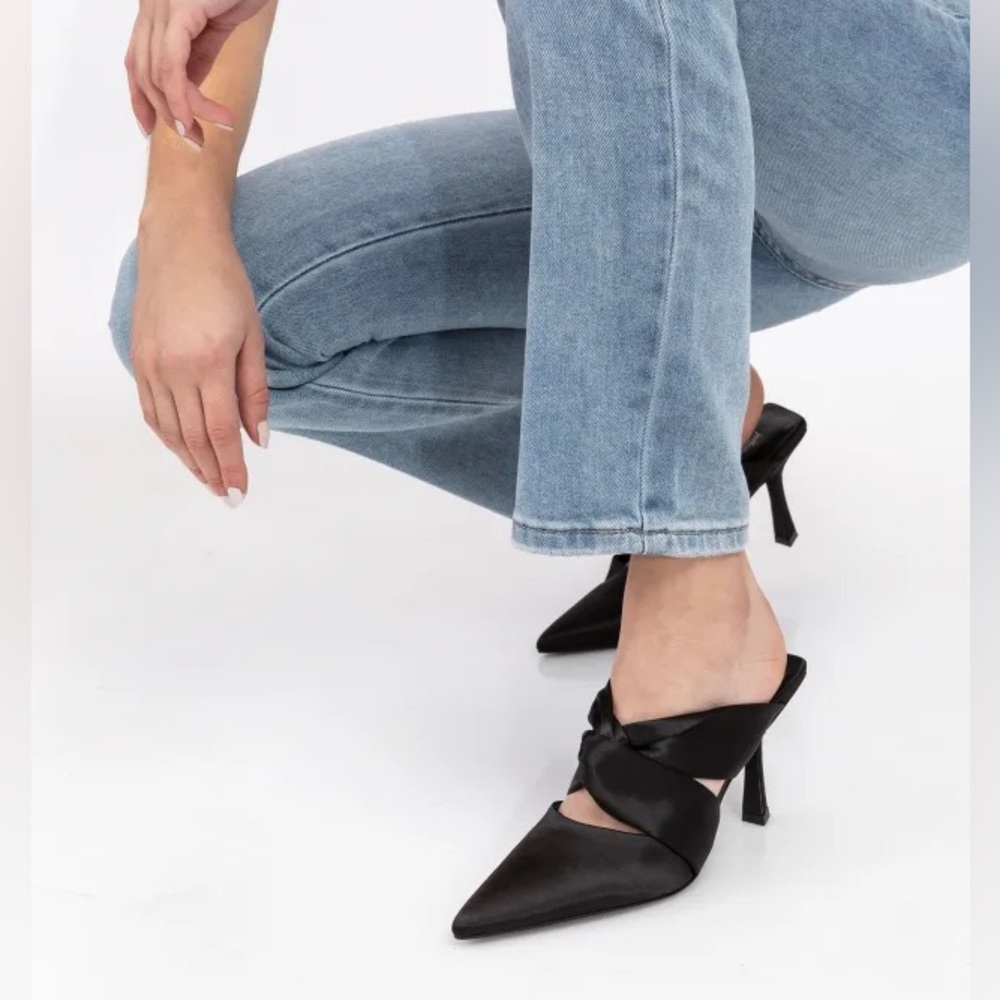 Jeffrey Campbell suede mules